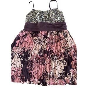 Vtg Y2K Limited Too Babydoll Top Camisole Fairycore Coquette Sequins XL Sequins